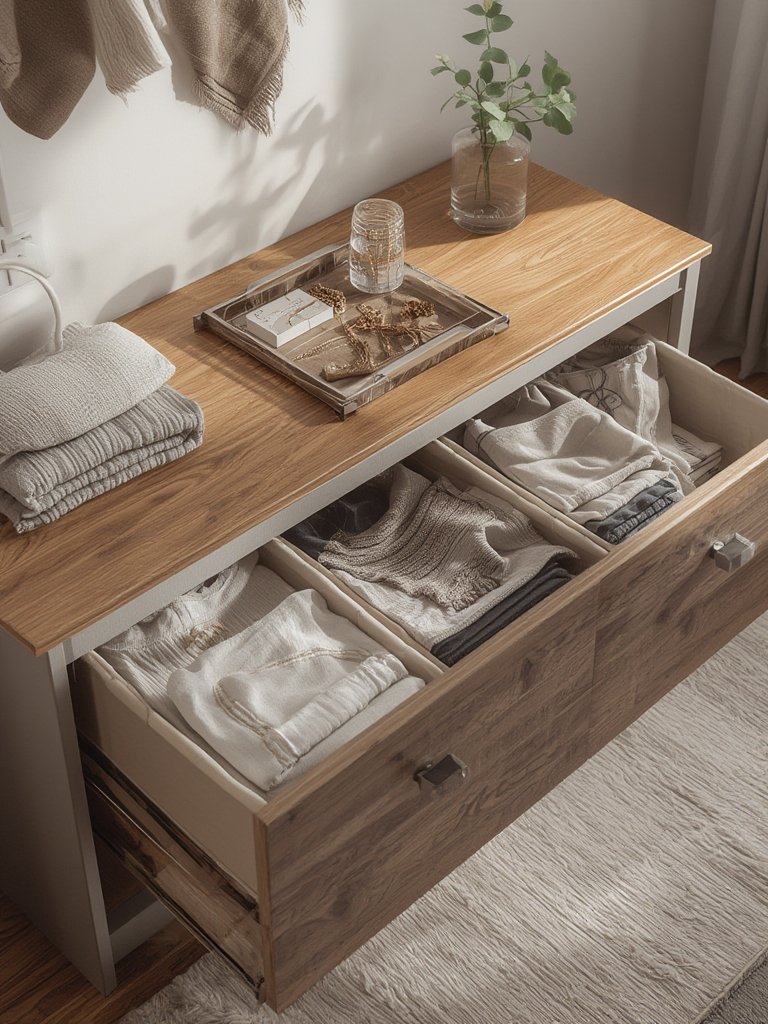 dresser organizer in action