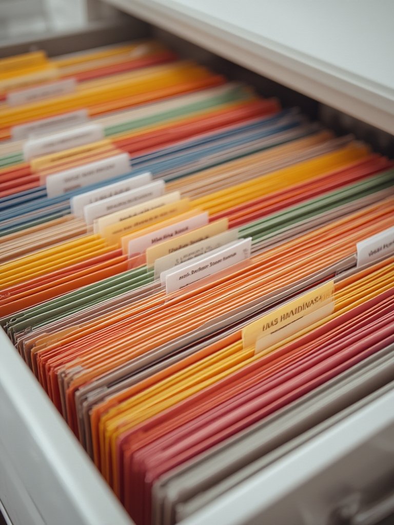 file folders in action