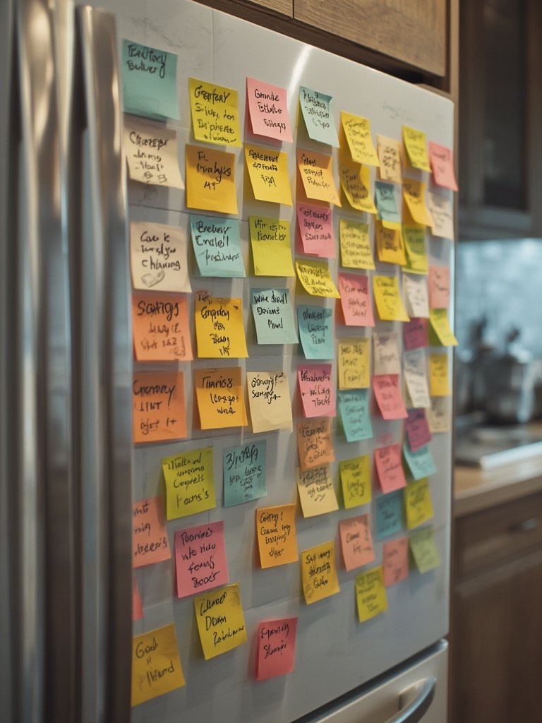 sticky notes in action